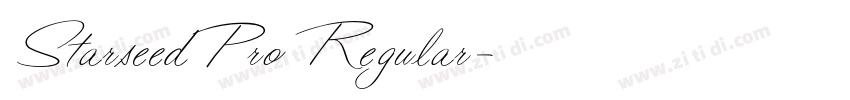 StarseedPro Regular字体转换